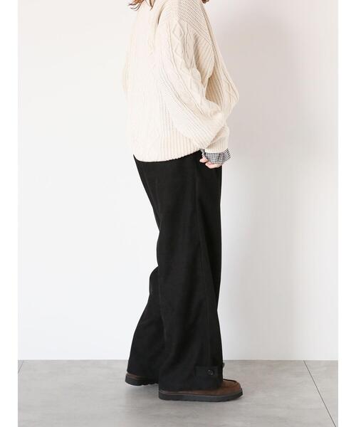 ehka sopo(エヘカソポ)の「タックワイドパンツ(その他パンツ・レディース・チャコールグレー/ブラック/キナリ・F)」の13枚目の写真