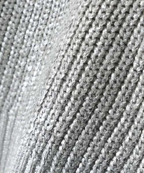 FREE'S MART（フリーズマート）の「◆箔プリント片畦編みニット（ニット/セーター・レディース・ホワイト/グレー・FREE）」の15枚目の写真