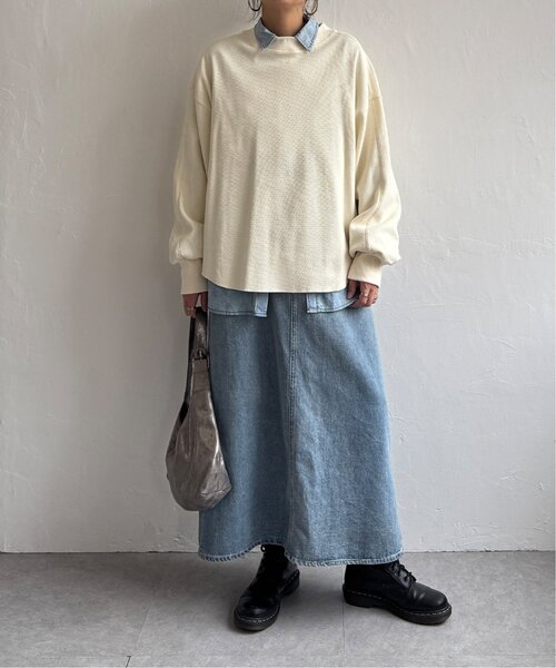 LBC（エルビーシー）の「【WEB限定★プチプラ】ワッフルプルオーバー（Tシャツ/カットソー・レディース・オフホワイト/グリーン/ブルー・M）」の16枚目の写真