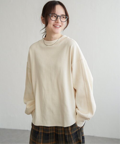 LBC（エルビーシー）の「【WEB限定★プチプラ】ワッフルプルオーバー（Tシャツ/カットソー・レディース・オフホワイト/グリーン/ブルー・M）」の17枚目の写真