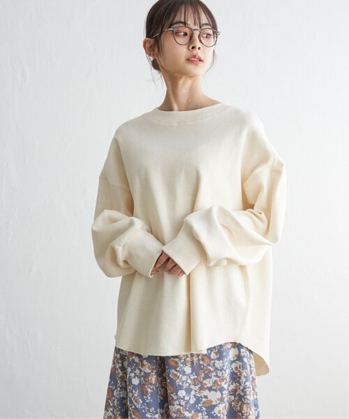 LBC（エルビーシー）の「【WEB限定★プチプラ】ワッフルプルオーバー（Tシャツ/カットソー・レディース・オフホワイト/グリーン/ブルー・M）」の20枚目の写真