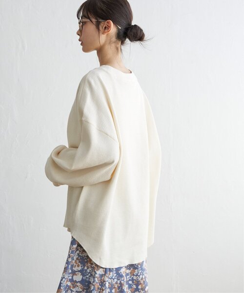 LBC（エルビーシー）の「【WEB限定★プチプラ】ワッフルプルオーバー（Tシャツ/カットソー・レディース・オフホワイト/グリーン/ブルー・M）」の21枚目の写真