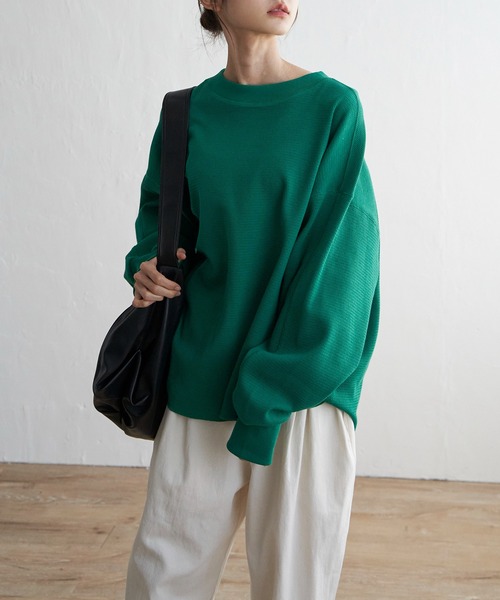 LBC（エルビーシー）の「【WEB限定★プチプラ】ワッフルプルオーバー（Tシャツ/カットソー・レディース・オフホワイト/グリーン/ブルー・M）」の13枚目の写真