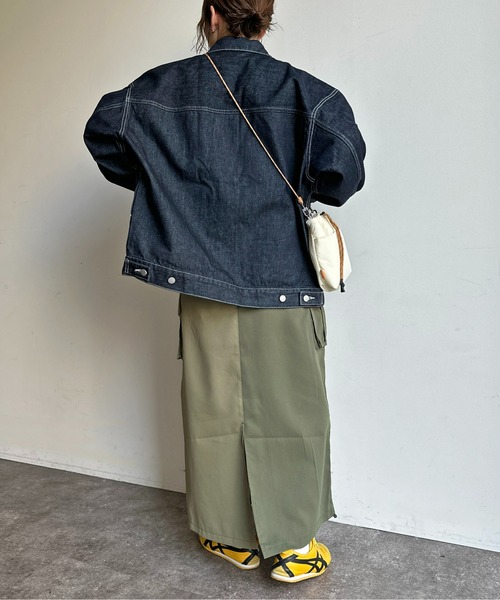 CPCM(シーピーシーエム)の「ツイルカーゴスカート(スカート・レディース・ブラック/カーキ/アイボリー/モスグリーン/ブラック系その他/オレンジ/グレー/インディゴブルー/ブラウン系その他/グリーン系その他・M/TM)」の11枚目の写真