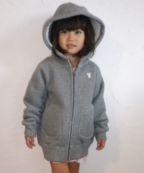 coen（コーエン）の「【coen kids】裏ボアジップパーカー(100～150cm)（パーカー・キッズ・ネイビー/グレー/ベージュ/ロイヤルブルー・150cm/100cm/130cm/120cm/140cm/110cm）」の7枚目の写真