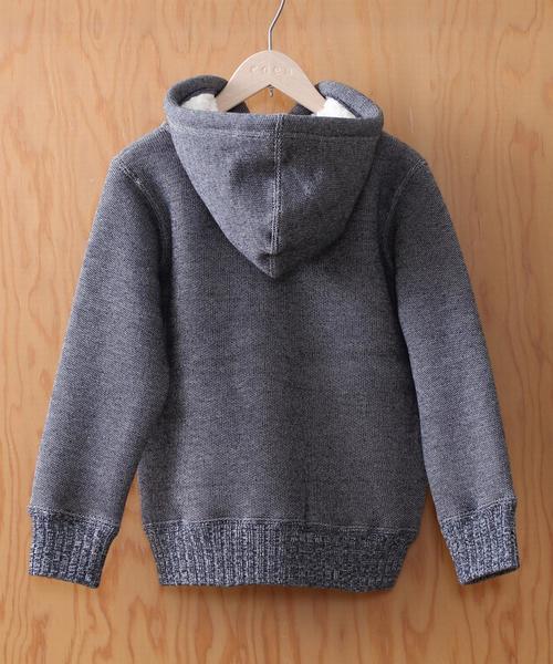 coen（コーエン）の「【coen kids】裏ボアジップパーカー(100～150cm)（パーカー・キッズ・ネイビー/グレー/ベージュ/ロイヤルブルー・150cm/100cm/130cm/120cm/140cm/110cm）」の8枚目の写真