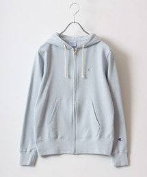 Champion(チャンピオン)ブランドロゴワンポイント刺繍スウェットジップアップパーカー レディース