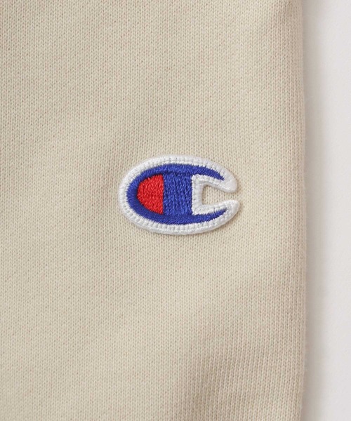 Champion（チャンピオン）の「Champion（チャンピオン）ブランドロゴワンポイント刺繍スウェットジップアップパーカー レディース（パーカー・レディース・ブラック/ライトブルー/オフホワイト/グレー/ナチュラル/ネイビー/サーモンピンク・M/L/XL）」の17枚目の写真