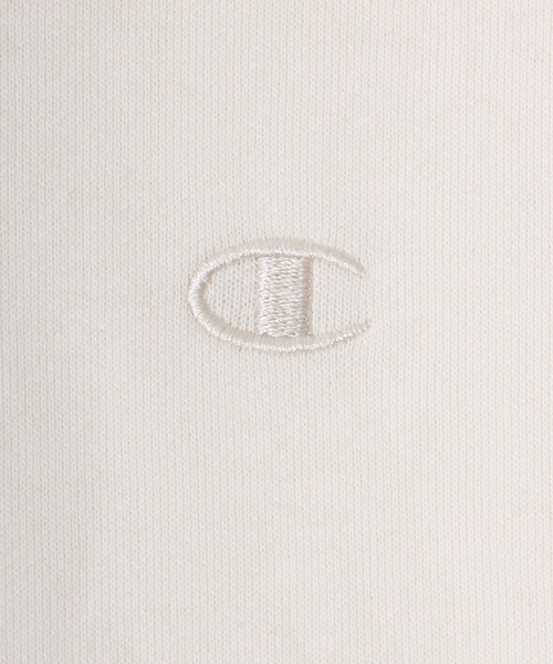 Champion（チャンピオン）の「Champion（チャンピオン）ブランドロゴワンポイント刺繍スウェットジップアップパーカー レディース（パーカー・レディース・ブラック/ライトブルー/オフホワイト/グレー/ナチュラル/ネイビー/サーモンピンク・M/L/XL）」の10枚目の写真