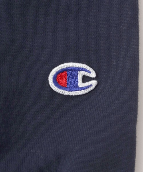 Champion（チャンピオン）の「Champion（チャンピオン）ブランドロゴワンポイント刺繍スウェットジップアップパーカー レディース（パーカー・レディース・ブラック/ライトブルー/オフホワイト/グレー/ナチュラル/ネイビー/サーモンピンク・M/L/XL）」の21枚目の写真
