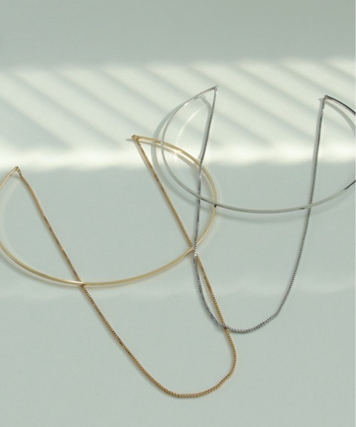 チェーン×ネックバングル（ネックレス）｜Three Four Time
