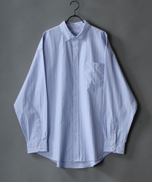 Stripe Broadcloth Shirt/オーバーサイズ ストライプ ブロードシャツ