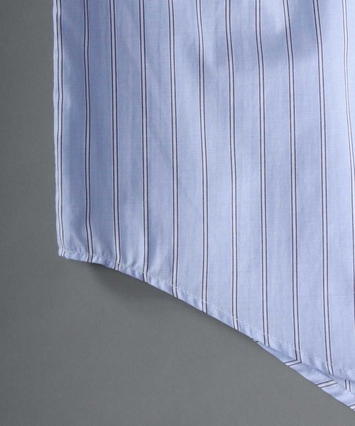 SITRY（シトリー）の「Stripe Broadcloth Shirt/オーバーサイズ ストライプ ブロードシャツ（シャツ/ブラウス・メンズ・ベージュ系その他/ブルー系その他2/ブルー系その他3/ブルー系その他・M/L）」の8枚目の写真