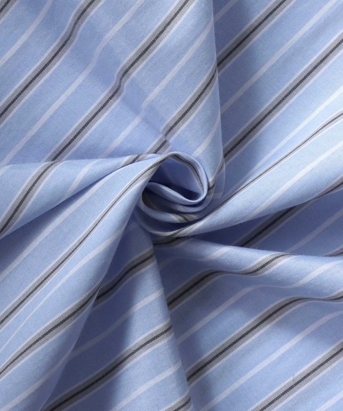 SITRY（シトリー）の「Stripe Broadcloth Shirt/オーバーサイズ ストライプ ブロードシャツ（シャツ/ブラウス・メンズ・ベージュ系その他/ブルー系その他2/ブルー系その他3/ブルー系その他・M/L）」の13枚目の写真