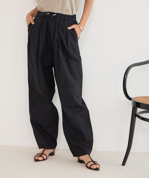 BAYFLOW（ベイフロー）の「[軽くて快適な穿き心地]キリカエイージーパンツ（その他パンツ・レディース・カーキ/ブラック/ベージュ/ブルー・X-SMALL/MEDIUM/SMALL）」の7枚目の写真