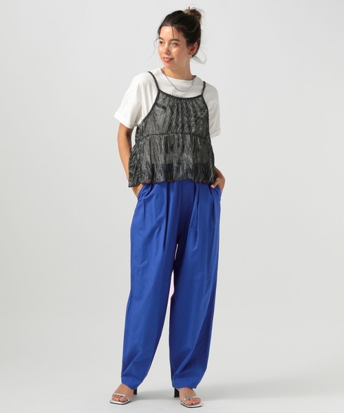 BAYFLOW（ベイフロー）の「[軽くて快適な穿き心地]キリカエイージーパンツ（その他パンツ・レディース・カーキ/ブラック/ベージュ/ブルー・X-SMALL/MEDIUM/SMALL）」の11枚目の写真