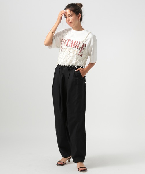 BAYFLOW（ベイフロー）の「[軽くて快適な穿き心地]キリカエイージーパンツ（その他パンツ・レディース・カーキ/ブラック/ベージュ/ブルー・X-SMALL/MEDIUM/SMALL）」の17枚目の写真