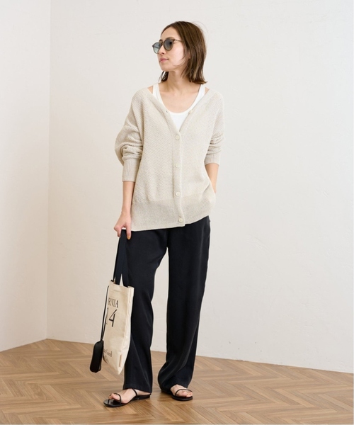 FRAMeWORK（フレームワーク）の「≪追加≫カノコ2WAY Back開きカーディガン（カーディガン/ボレロ・レディース・ブラック/アイボリー/ホワイト・FREE）」の16枚目の写真