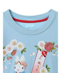 KARL HELMUT（カールヘルム）の「祇園 桃うさプリントTシャツ（Tシャツ 