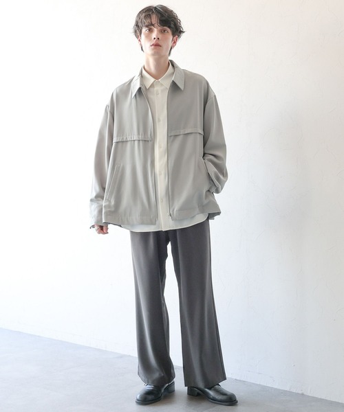 RAGEBLUE（レイジブルー）の「【LUXURY+EASY】BALLOON SILHOUETTE BLOUSON/ラグイージー/ドレープバルーンシルエットブルゾン（ブルゾン・メンズ・ライトグレー/ブラック/グレー/ブルー・MEDIUM/LARGE）」の10枚目の写真