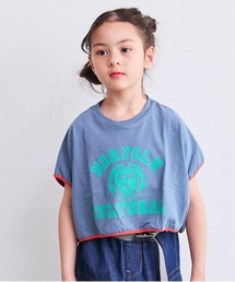 BIG FIELD（ビッグフィールド）の「プリントショート丈Tシャツ（90～150cm）（Tシャツ/カットソー・キッズ）」