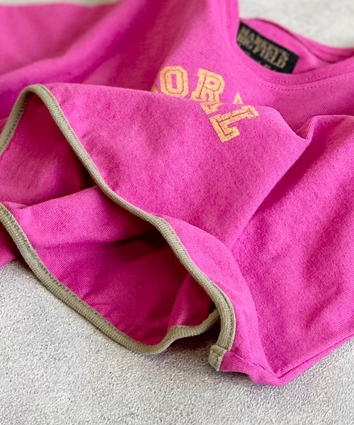 BIG FIELD（ビッグフィールド）の「プリントショート丈Tシャツ（90～150cm）（Tシャツ/カットソー・キッズ・オフホワイト/ネイビー/ワインレッド・90/100/110/120/130/140/150）」の13枚目の写真