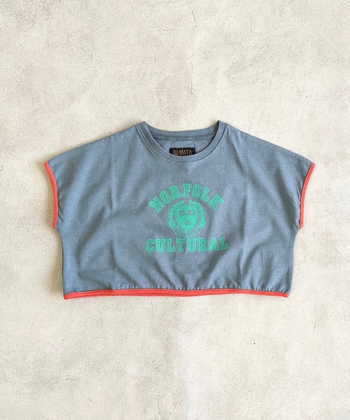 BIG FIELD（ビッグフィールド）の「プリントショート丈Tシャツ（90～150cm）（Tシャツ/カットソー・キッズ・オフホワイト/ネイビー/ワインレッド・90/100/110/120/130/140/150）」の17枚目の写真