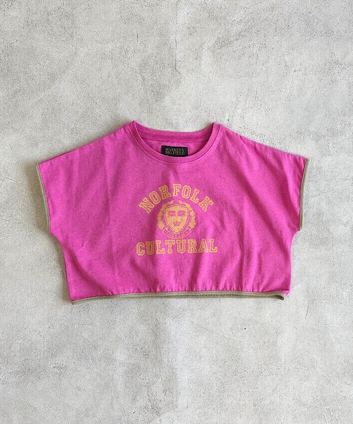 BIG FIELD（ビッグフィールド）の「プリントショート丈Tシャツ（90～150cm）（Tシャツ/カットソー・キッズ・オフホワイト/ネイビー/ワインレッド・90/100/110/120/130/140/150）」の11枚目の写真