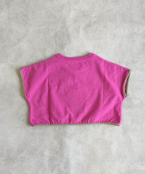 BIG FIELD（ビッグフィールド）の「プリントショート丈Tシャツ（90～150cm）（Tシャツ/カットソー・キッズ・オフホワイト/ネイビー/ワインレッド・90/100/110/120/130/140/150）」の12枚目の写真