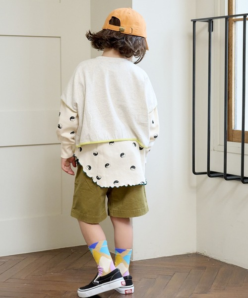 BIG FIELD（ビッグフィールド）の「プリントショート丈Tシャツ（90～150cm）（Tシャツ/カットソー・キッズ・オフホワイト/ネイビー/ワインレッド・90/100/110/120/130/140/150）」の20枚目の写真