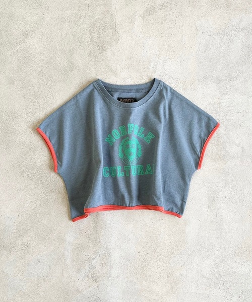 BIG FIELD（ビッグフィールド）の「プリントショート丈Tシャツ（90～150cm）（Tシャツ/カットソー・キッズ・オフホワイト/ネイビー/ワインレッド・90/100/110/120/130/140/150）」の10枚目の写真