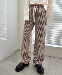 ジャガードストライプスウェットパンツ