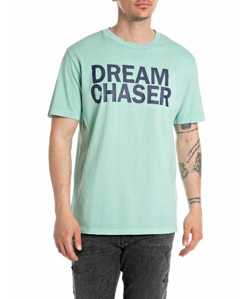 REPLAY(リプレイ)の「ヘビーコットンジャージーDREAM CHASER Tシャツ(Tシャツ/カットソー・メンズ・レッド/ブルー/ミント・MEDIUM/LARGE/X-LARGE/SMALL)」の2枚目の写真