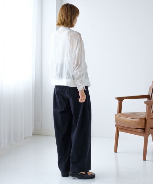 Meli rich（メリーリッチ）の「シアー袖ドロストMA-1（MA-1・レディース・オフホワイト・FREE）」の22枚目の写真