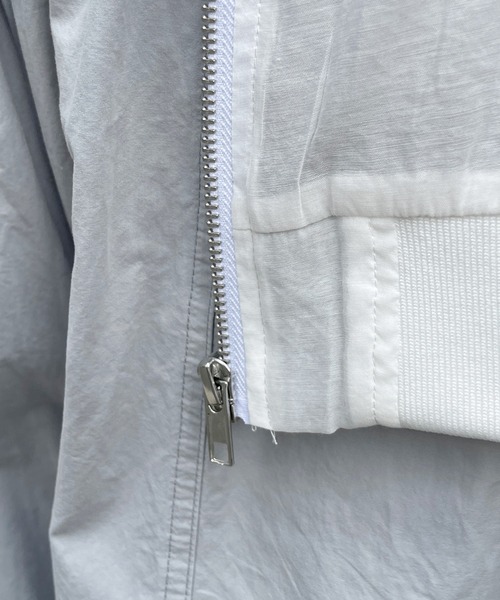 Meli rich（メリーリッチ）の「シアー袖ドロストMA-1（MA-1・レディース・オフホワイト・FREE）」の14枚目の写真