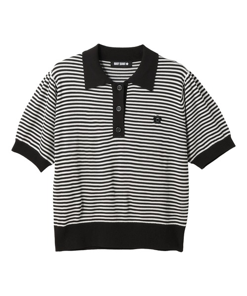 MARY QUANT（マリークワント）の「バイカラーデイジーポロ プルオーバー（ニット/セーター・レディース・ブラック系その他2/ブラック/ホワイト/ブラック系その他・M）」の16枚目の写真