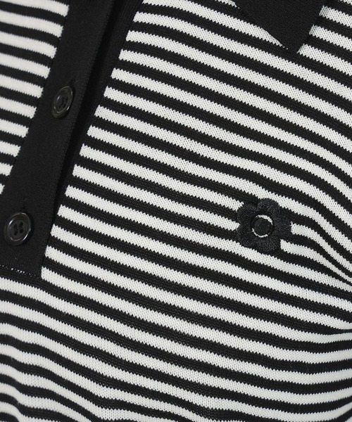 MARY QUANT（マリークワント）の「バイカラーデイジーポロ プルオーバー（ニット/セーター・レディース・ブラック系その他2/ブラック/ホワイト/ブラック系その他・M）」の18枚目の写真