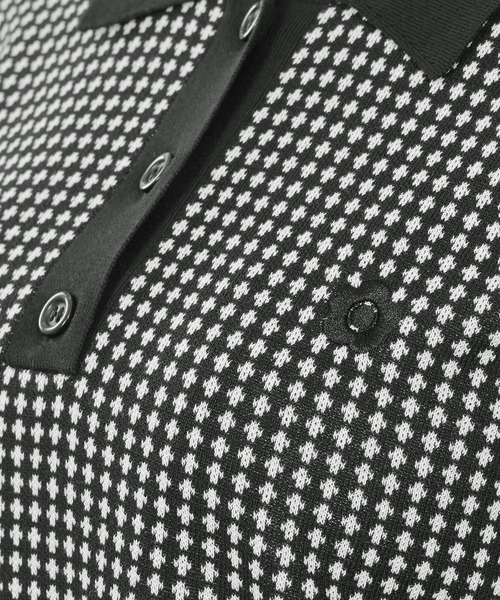 MARY QUANT（マリークワント）の「バイカラーデイジーポロ プルオーバー（ニット/セーター・レディース・ブラック系その他2/ブラック/ホワイト/ブラック系その他・M）」の12枚目の写真