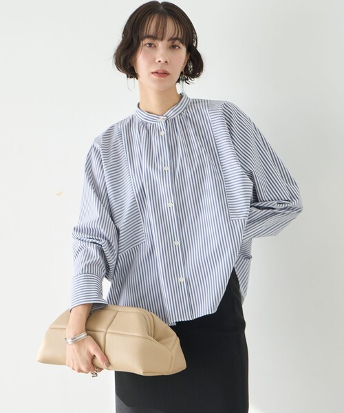 【セール】【新色追加】ギャザーワイドシャツ(シャツ/ブラウス)|UNFILO(アンフィーロ)