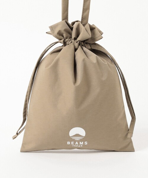 BEAMS JAPAN(ビームス ジャパン)の「ロゴ 巾着 ショルダー バッグ(ショルダーバッグ・レディース・オレンジ/ベージュ/ブラック・ONE SIZE)」の22枚目の写真