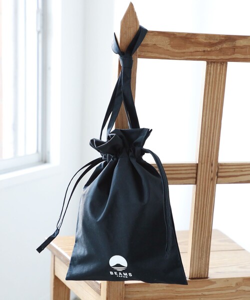 BEAMS JAPAN(ビームス ジャパン)の「ロゴ 巾着 ショルダー バッグ(ショルダーバッグ・レディース・オレンジ/ベージュ/ブラック・ONE SIZE)」の13枚目の写真
