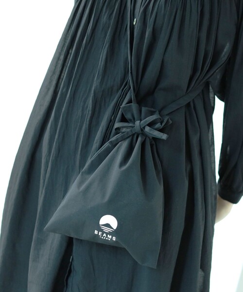 BEAMS JAPAN(ビームス ジャパン)の「ロゴ 巾着 ショルダー バッグ(ショルダーバッグ・レディース・オレンジ/ベージュ/ブラック・ONE SIZE)」の8枚目の写真