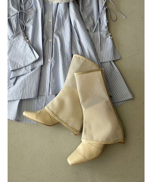 dazzlin（ダズリン）の「レイヤードライクスアーブーツ（ブーツ・レディース・ブラック/アイボリー・MEDIUM/LARGE）」の21枚目の写真