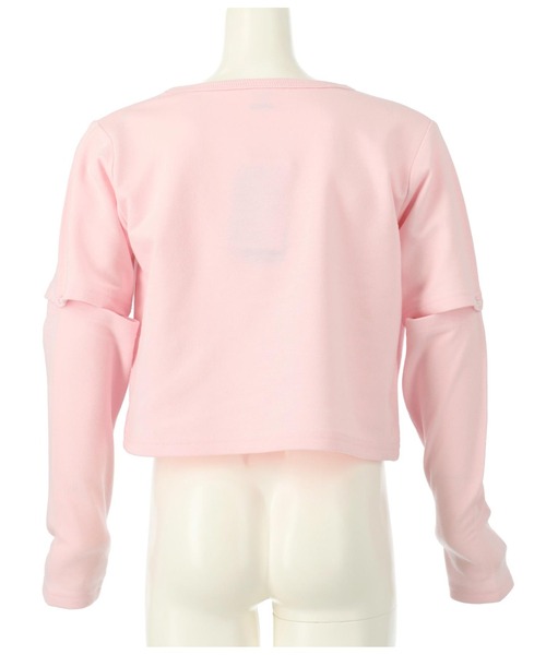 ANAP kids（アナップキッズ）の「2WAY袖箔プリントミニ裏毛トップス（Tシャツ/カットソー・キッズ・オフホワイト/ライトピンク/ブラック・110cm/120cm/130cm）」の11枚目の写真