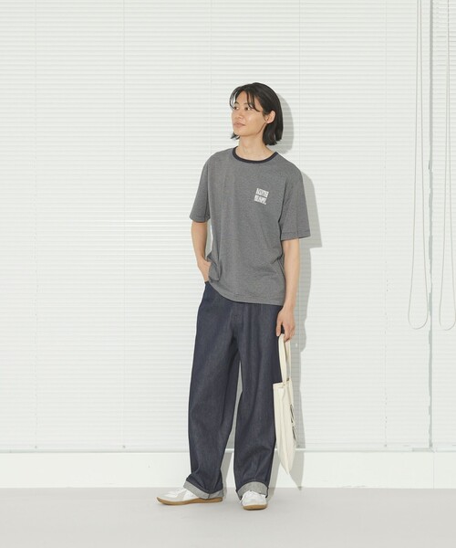 【セール】GREY LABEL SHARP LOGO ボーダー半袖T（Tシャツ/カットソー）｜MACKINTOSH PHILOSOPHY（マッキントッシュ フィロソフィー）