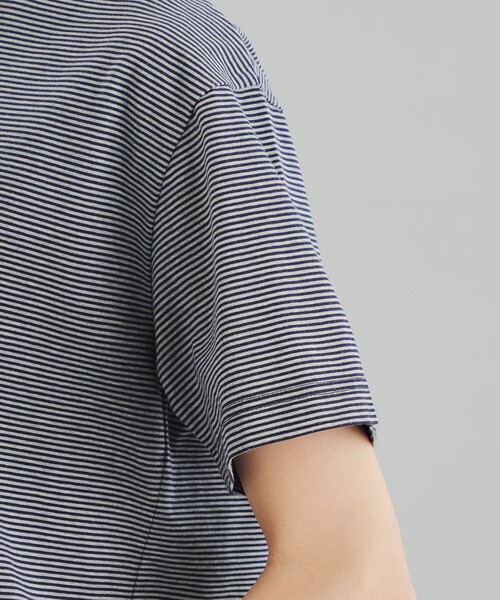 【セール】GREY LABEL SHARP LOGO ボーダー半袖T（Tシャツ/カットソー）｜MACKINTOSH PHILOSOPHY（マッキントッシュ フィロソフィー）