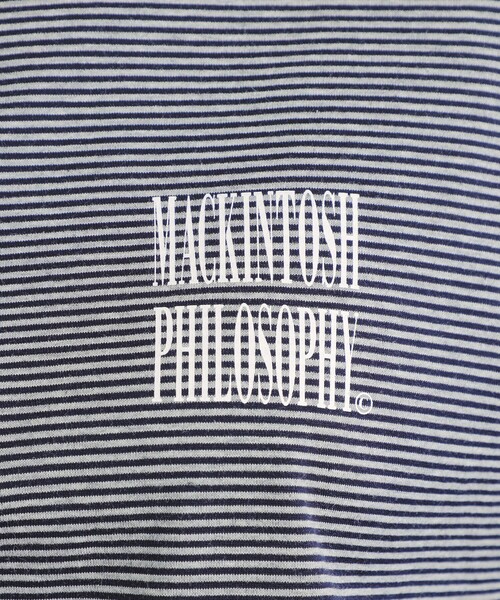 【セール】GREY LABEL SHARP LOGO ボーダー半袖T（Tシャツ/カットソー）｜MACKINTOSH PHILOSOPHY（マッキントッシュ フィロソフィー）