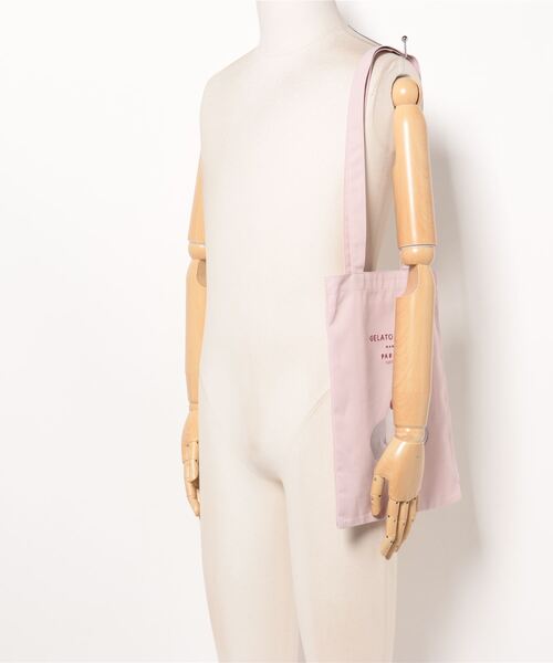 gelato pique（ジェラートピケ）の「【PARIYA】トートバッグ（トートバッグ・レディース・ピンク/オフホワイト・FREE）」の17枚目の写真