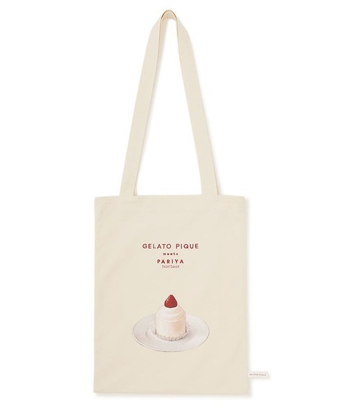 gelato pique（ジェラートピケ）の「【PARIYA】トートバッグ（トートバッグ・レディース・ピンク/オフホワイト・FREE）」の2枚目の写真
