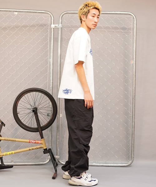 FORGET NEVER(フォーゲットネバー)の「【ムラサキスポーツ限定】FORGET NEVER/フォーゲットネバー 半袖Tシャツ 発泡プリント オーバーサイズ 242OO1ST202FN(Tシャツ/カットソー・メンズ・ブラック/ブラウン/ホワイト・L/M/XL)」の12枚目の写真